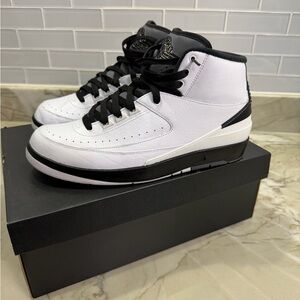 Authentic Air Jordan 2 Retro White Black | Men’s Sneakers Wing It Sz 10.5 Used.